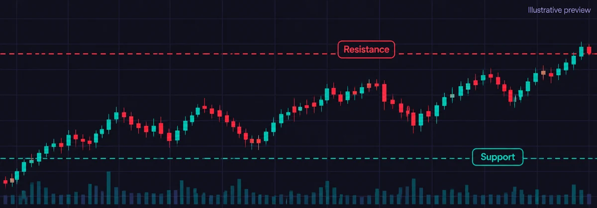 Chart AI Analyst educational sample in dark mode